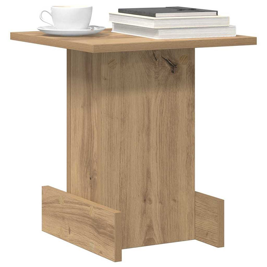 Bijzettafel Artisan Eiken 35,5 x 35 x 40 cm Bewerkt hout