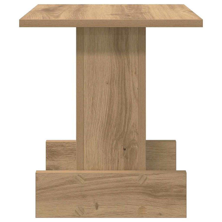 Bijzettafel Artisan Eiken 35,5 x 35 x 40 cm Bewerkt hout