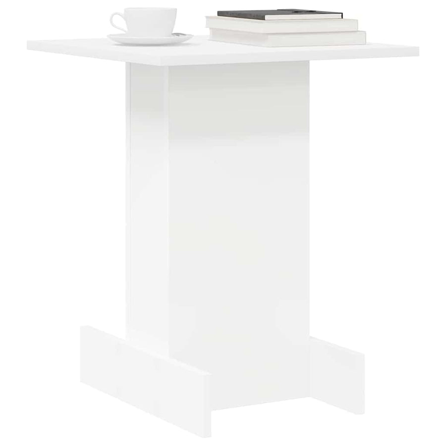 Bijzettafel Wit 44,5 x 45 x 55 cm Bewerkt hout