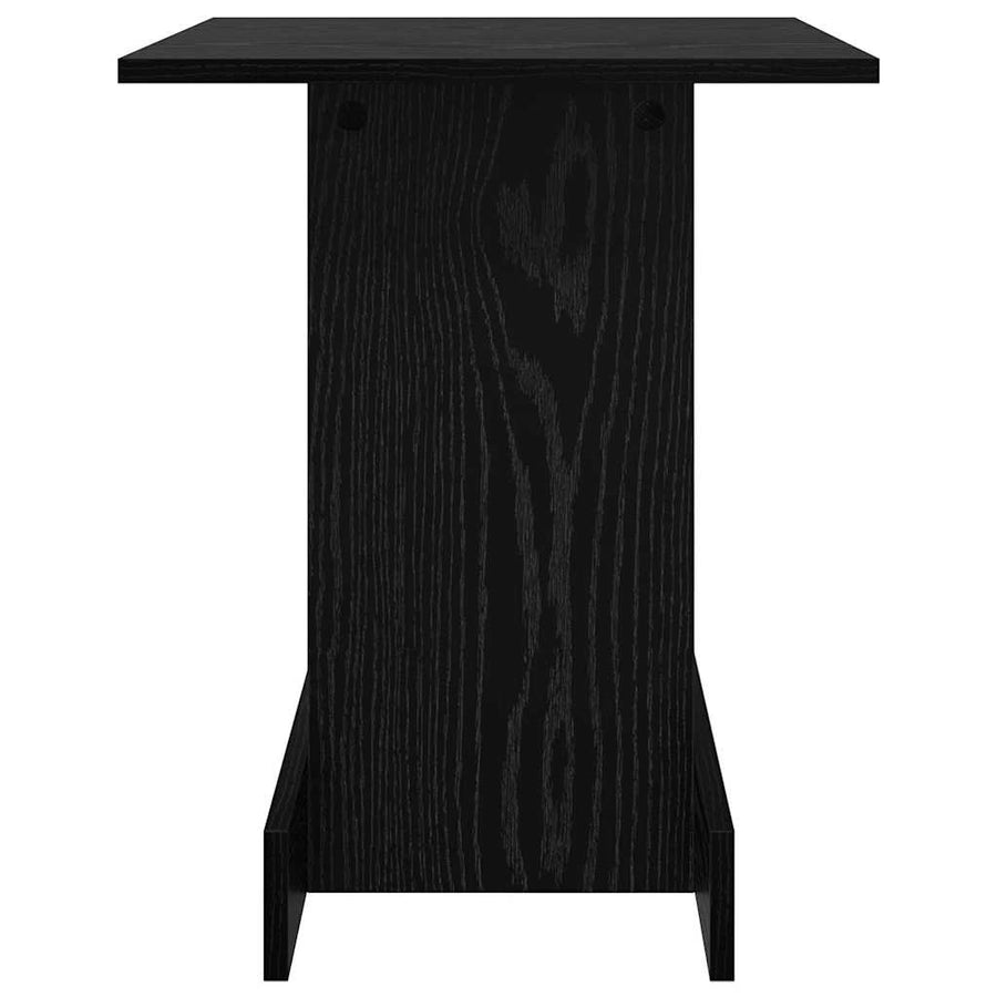Bijzettafel Zwart Eiken 44,5 x 45 x 55 cm Bewerkt hout