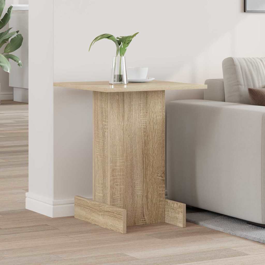 Bijzettafel Sonoma Eiken 44,5 x 45 x 55 cm Bewerkt hout