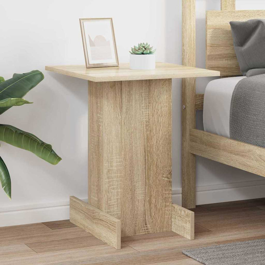 Bijzettafel Sonoma Eiken 44,5 x 45 x 55 cm Bewerkt hout