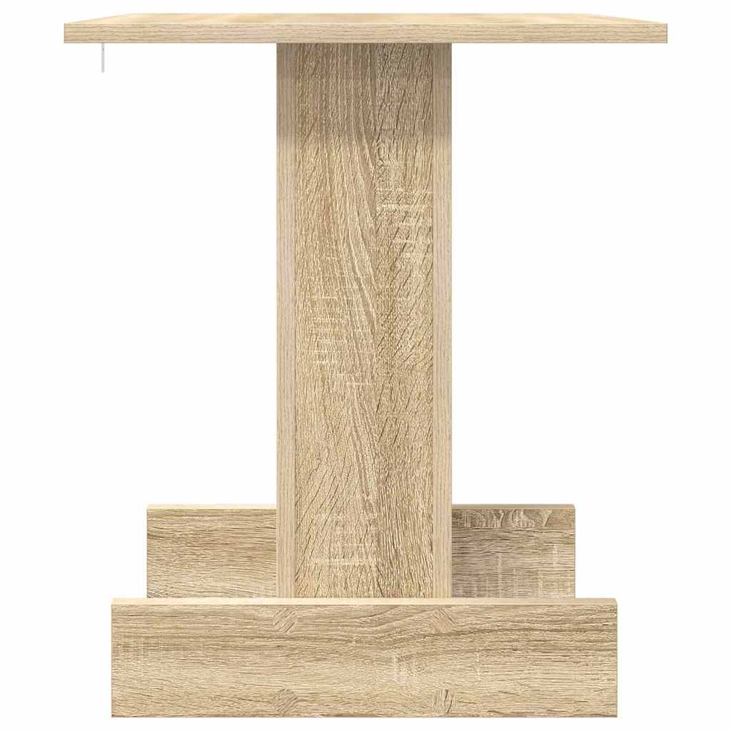 Bijzettafel Sonoma Eiken 44,5 x 45 x 55 cm Bewerkt hout