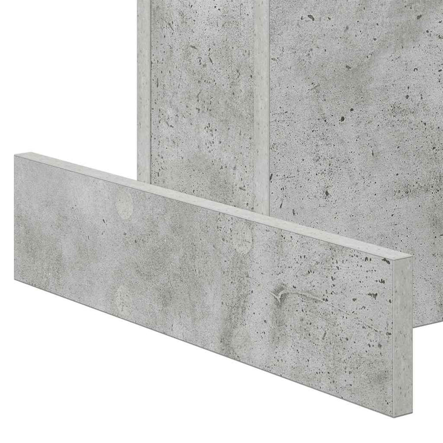 Bijzettafel Beton Grijs 44,5 x 45 x 55 cm Bewerkt hout