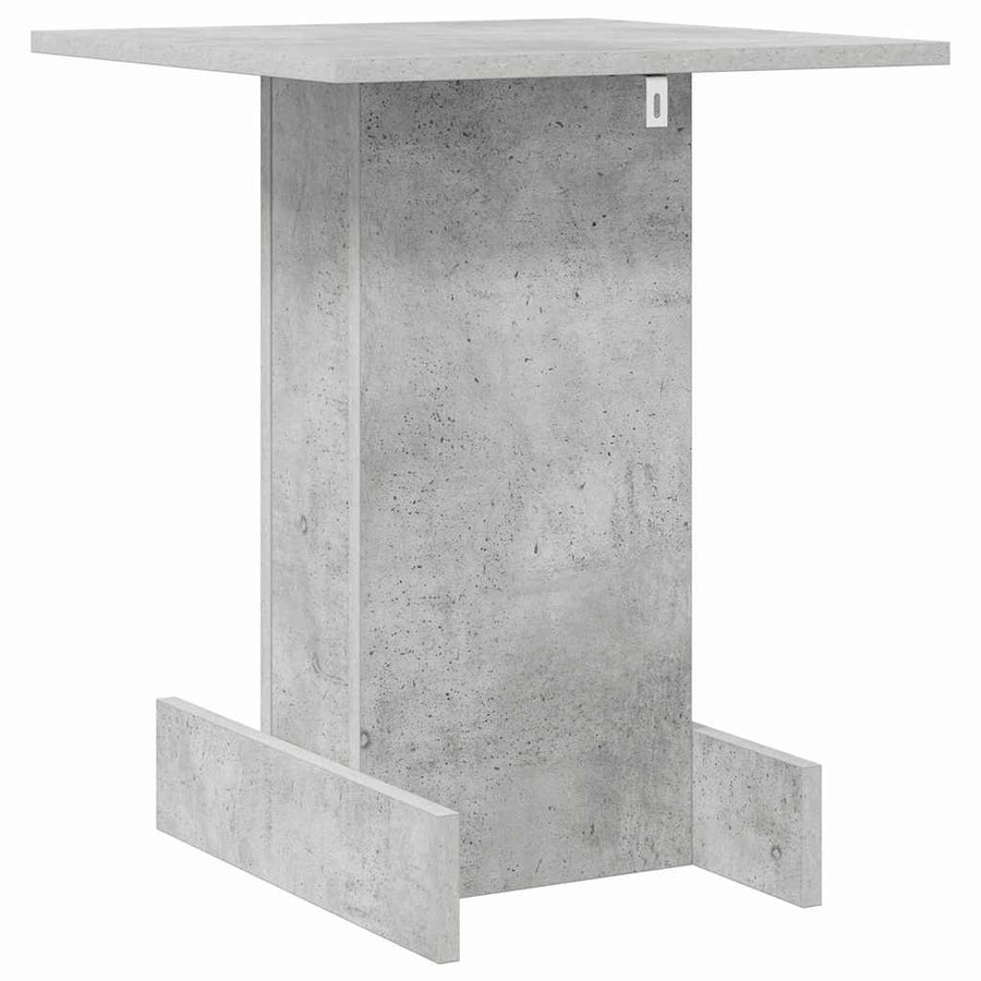 Bijzettafel Beton Grijs 44,5 x 45 x 55 cm Bewerkt hout