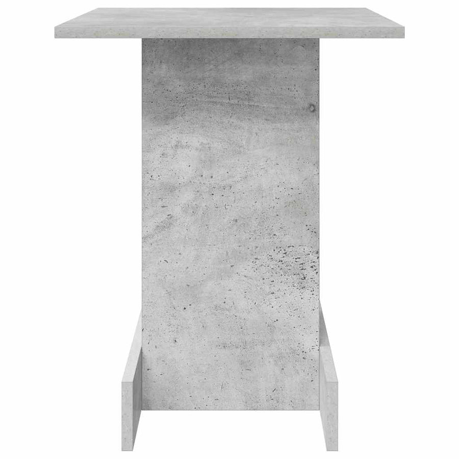 Bijzettafel Beton Grijs 44,5 x 45 x 55 cm Bewerkt hout