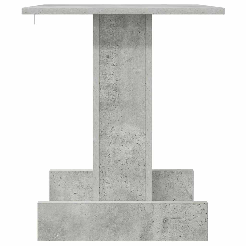 Bijzettafel Beton Grijs 44,5 x 45 x 55 cm Bewerkt hout