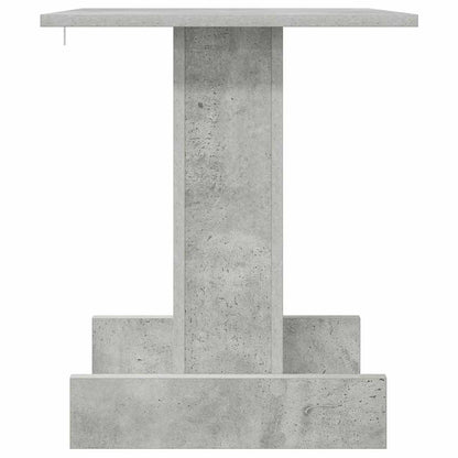 Bijzettafel Beton Grijs 44,5 x 45 x 55 cm Bewerkt hout