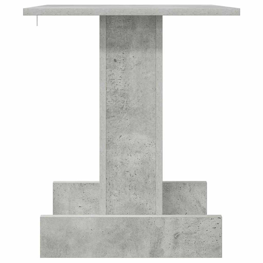 Bijzettafel Beton Grijs 44,5 x 45 x 55 cm Bewerkt hout