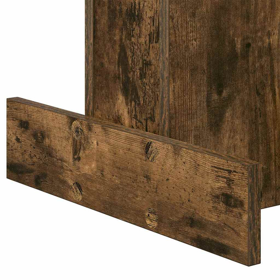 Bijzettafel Gerookt eiken 44,5 x 45 x 55 cm Bewerkt hout
