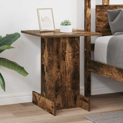 Bijzettafel Gerookt eiken 44,5 x 45 x 55 cm Bewerkt hout