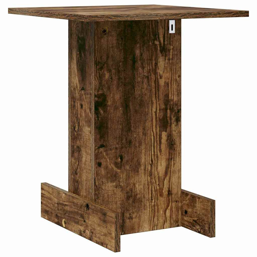 Bijzettafel Gerookt eiken 44,5 x 45 x 55 cm Bewerkt hout