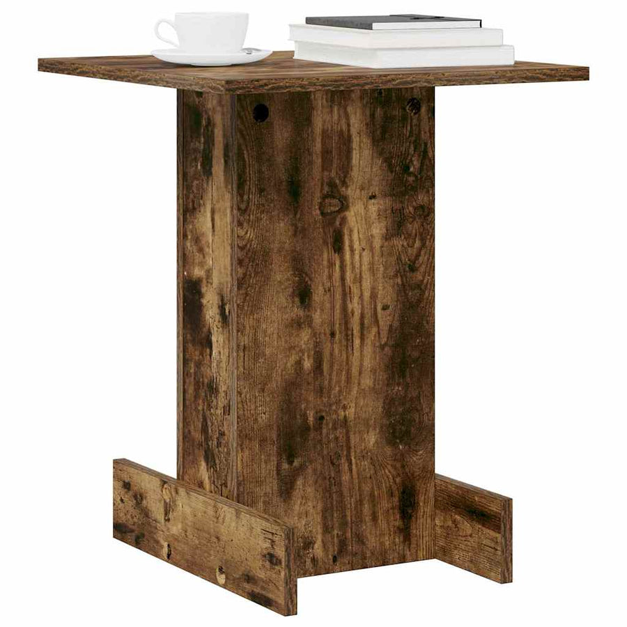 Bijzettafel Gerookt eiken 44,5 x 45 x 55 cm Bewerkt hout