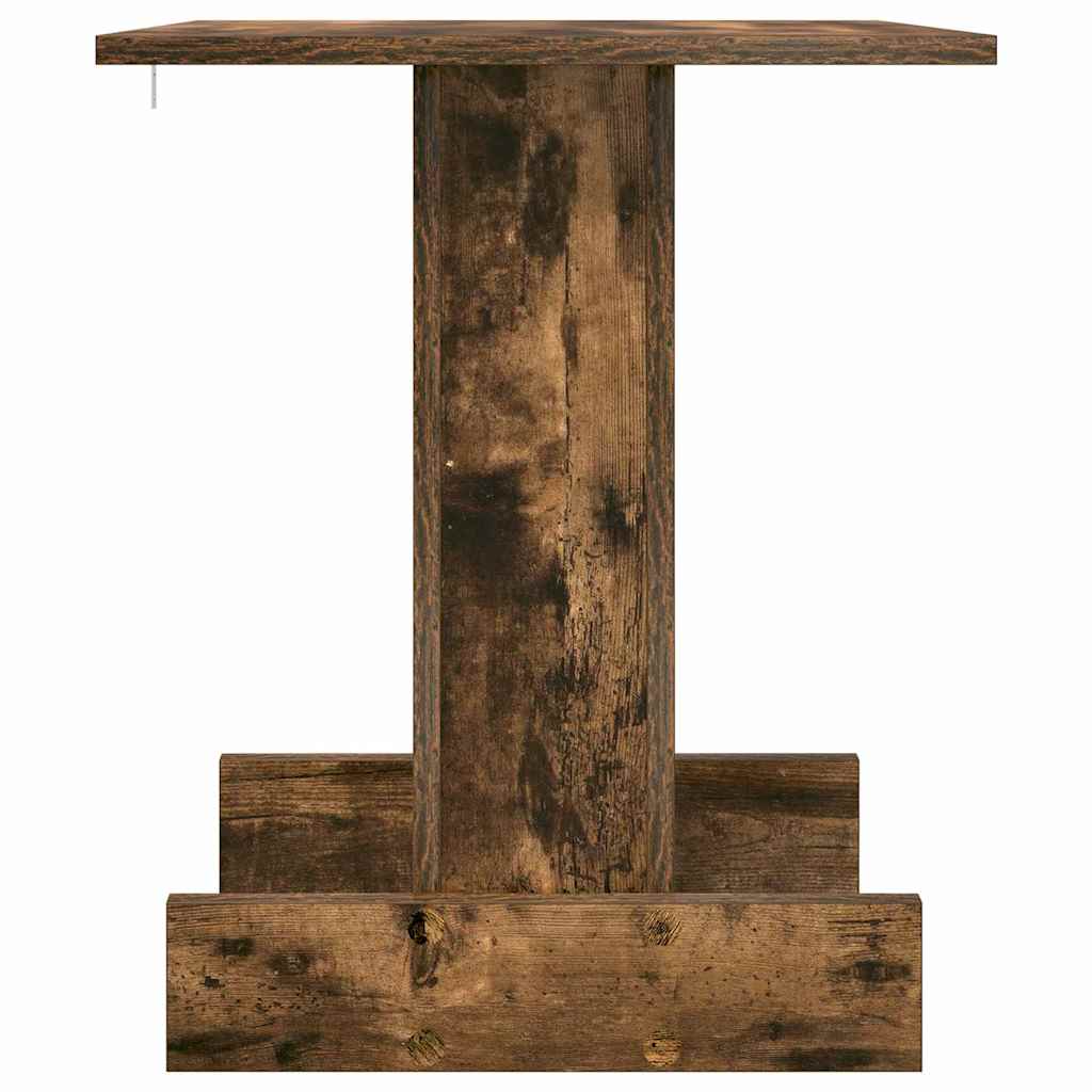 Bijzettafel Gerookt eiken 44,5 x 45 x 55 cm Bewerkt hout