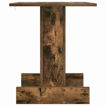 Bijzettafel Gerookt eiken 44,5 x 45 x 55 cm Bewerkt hout