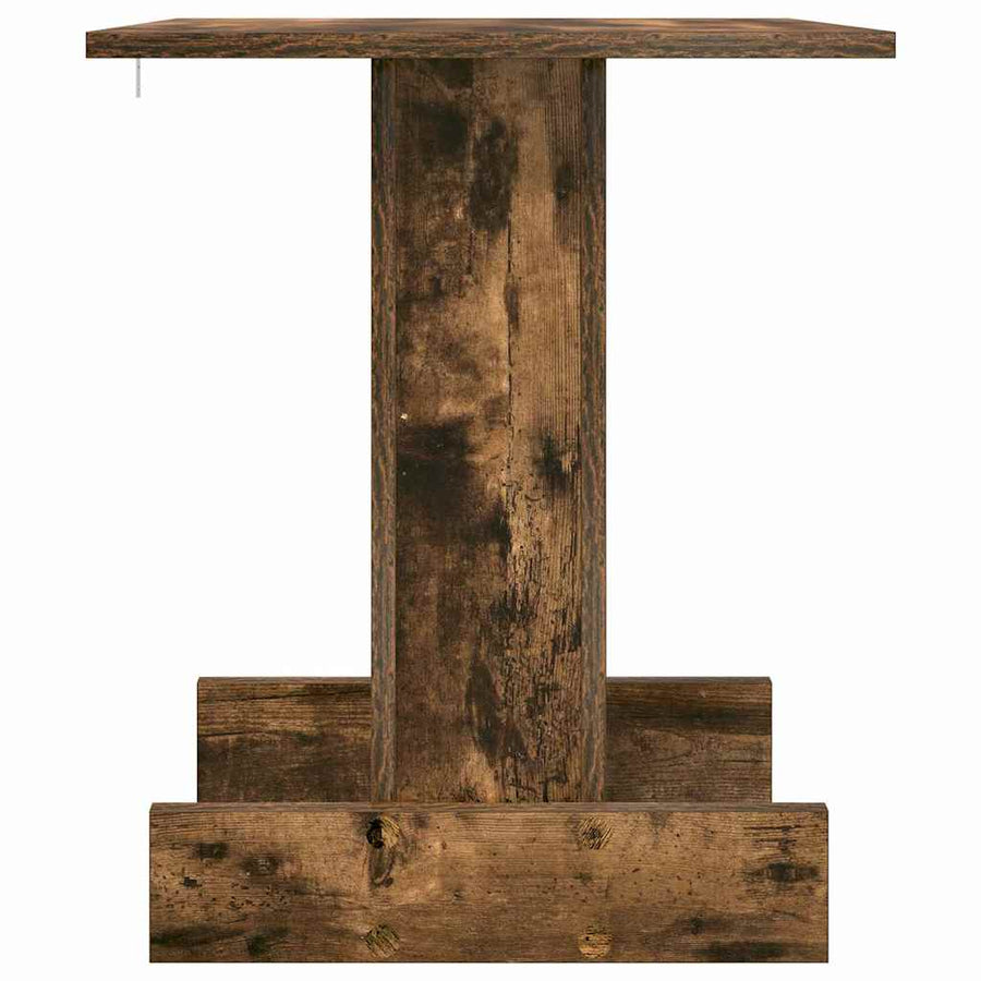 Bijzettafel Gerookt eiken 44,5 x 45 x 55 cm Bewerkt hout