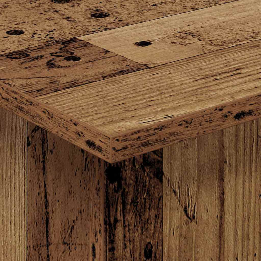 Bijzettafel Oudhout 44,5 x 45 x 55 cm Bewerkt hout