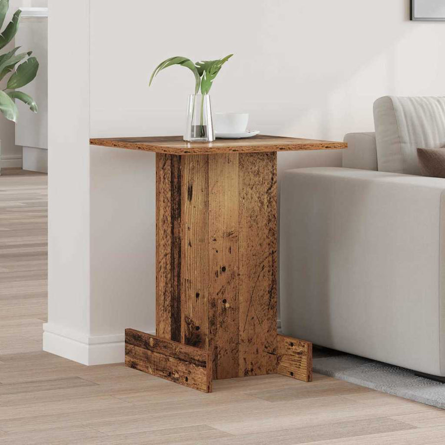 Bijzettafel Oudhout 44,5 x 45 x 55 cm Bewerkt hout