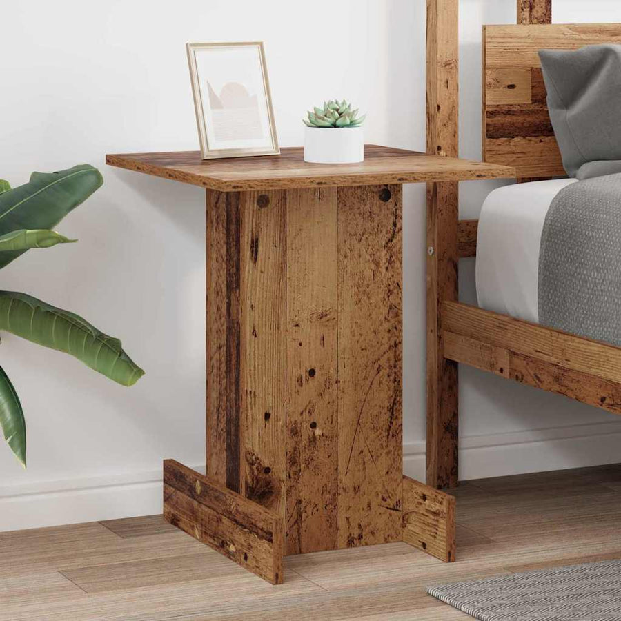 Bijzettafel Oudhout 44,5 x 45 x 55 cm Bewerkt hout