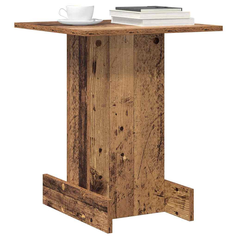 Bijzettafel Oudhout 44,5 x 45 x 55 cm Bewerkt hout