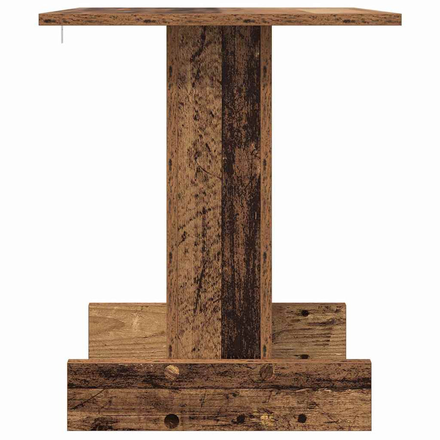 Bijzettafel Oudhout 44,5 x 45 x 55 cm Bewerkt hout