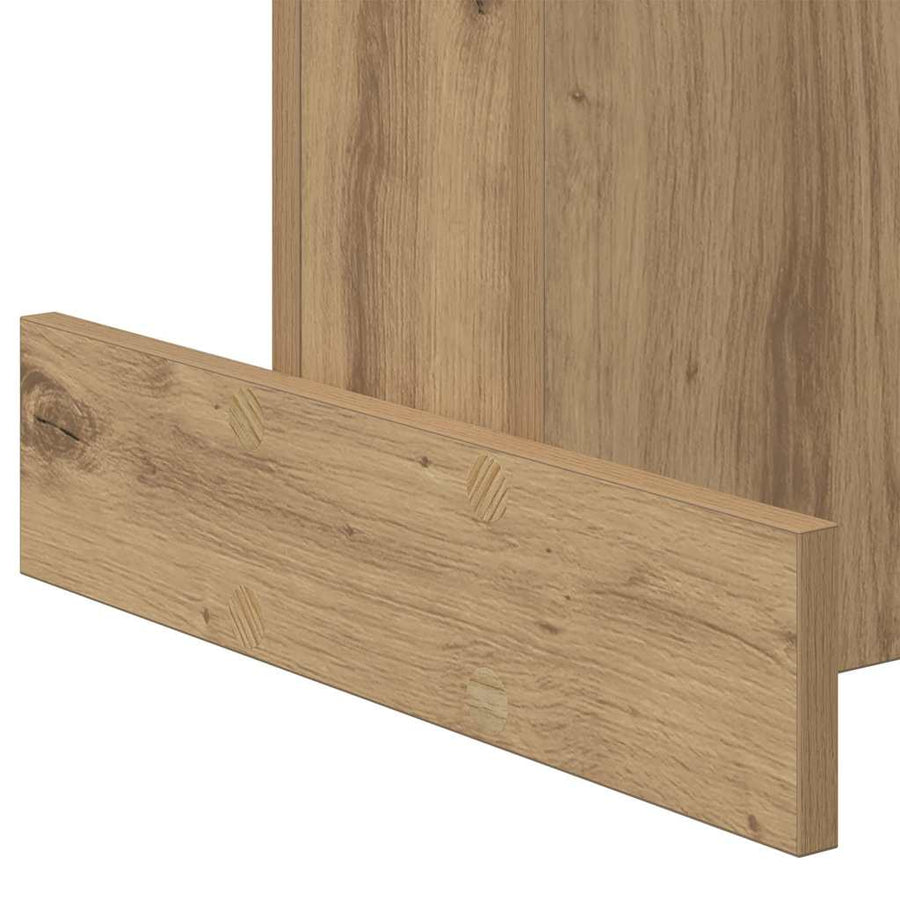 Bijzettafel Artisan Eiken 44,5 x 45 x 55 cm Bewerkt hout