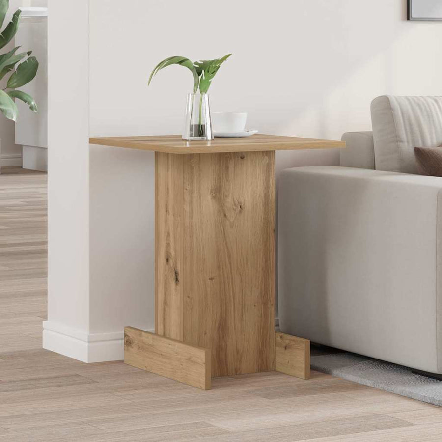 Bijzettafel Artisan Eiken 44,5 x 45 x 55 cm Bewerkt hout