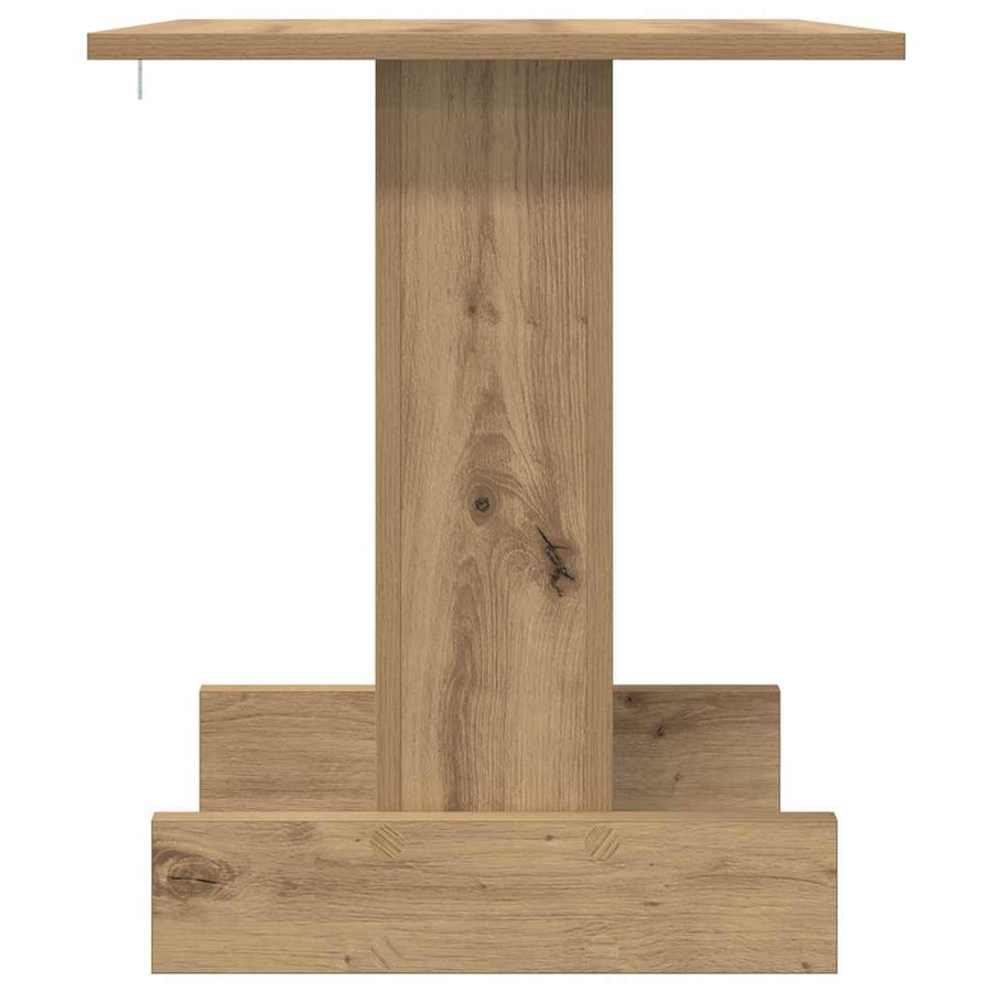 Bijzettafel Artisan Eiken 44,5 x 45 x 55 cm Bewerkt hout