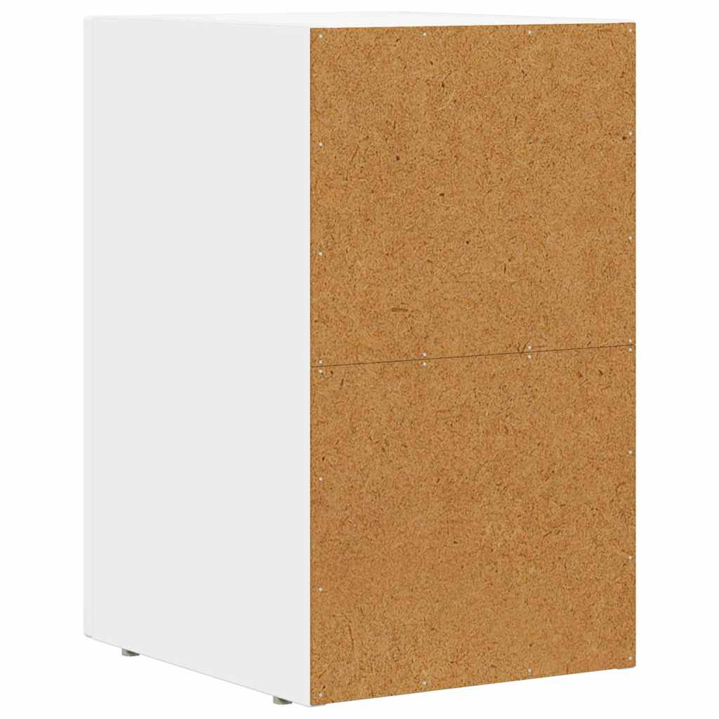 Nachtkastje Wit 29,5 x 35 x 50 cm Bewerkt hout