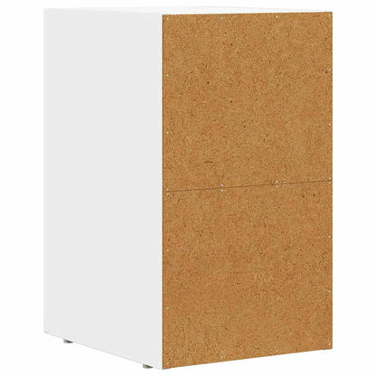 Nachtkastje Wit 29,5 x 35 x 50 cm Bewerkt hout