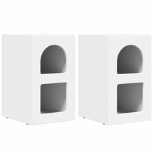 Nachtkastje 2 pcs Wit 29,5 x 35 x 50 cm Bewerkt hout