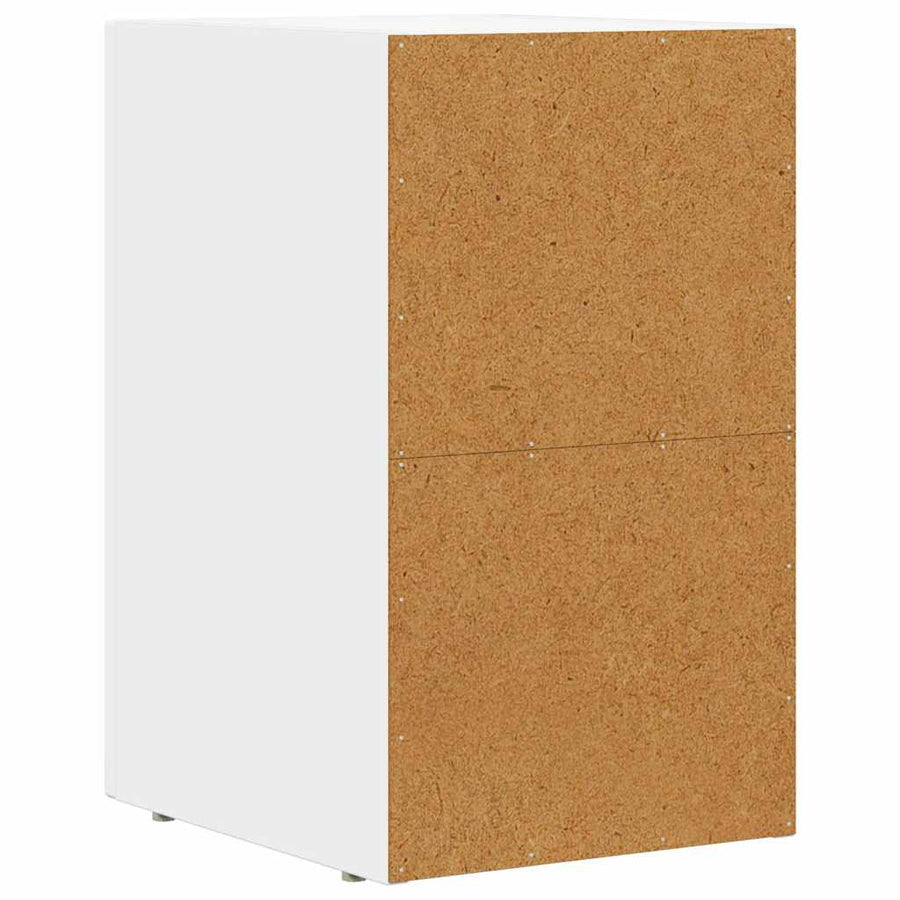 Nachtkastje 2 pcs Wit 29,5 x 35 x 50 cm Bewerkt hout