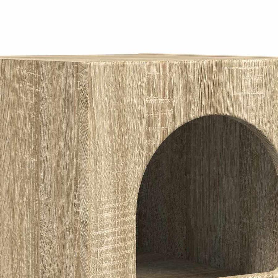 Nachtkastje Sonoma Eiken 29,5 x 35 x 50 cm Bewerkt hout