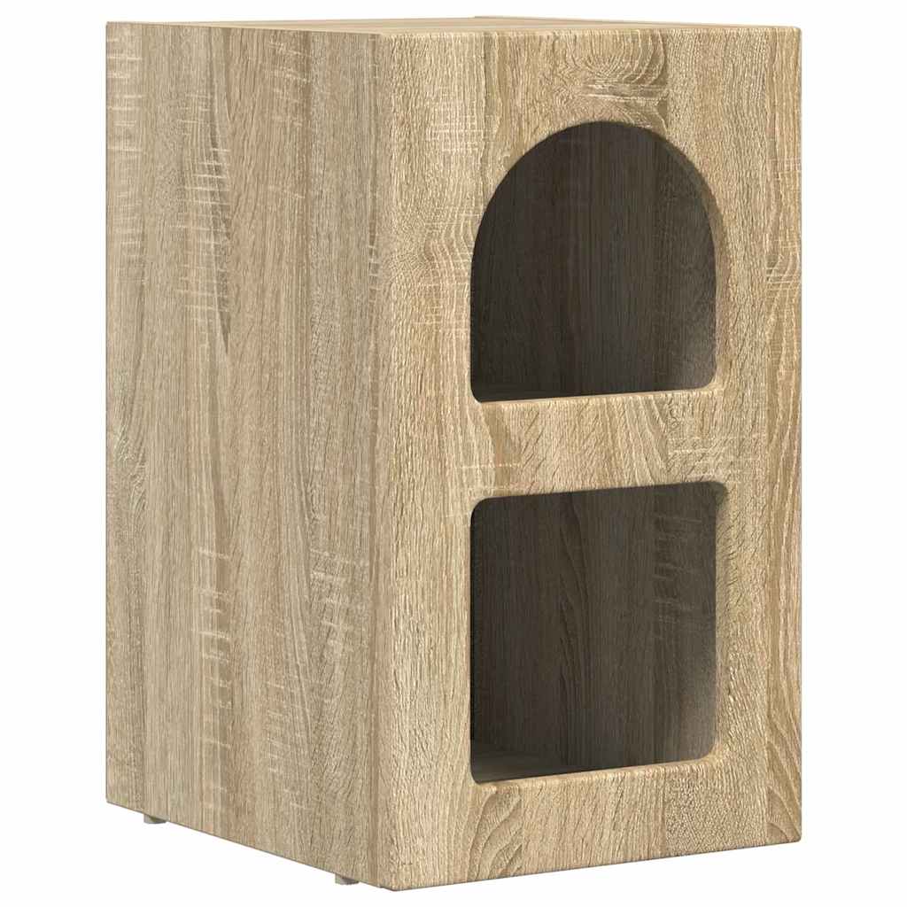 Nachtkastje 2 pcs Sonoma Eiken 29,5 x 35 x 50 cm Bewerkt hout