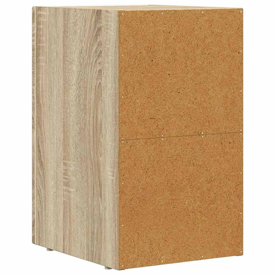 Nachtkastje 2 pcs Sonoma Eiken 29,5 x 35 x 50 cm Bewerkt hout