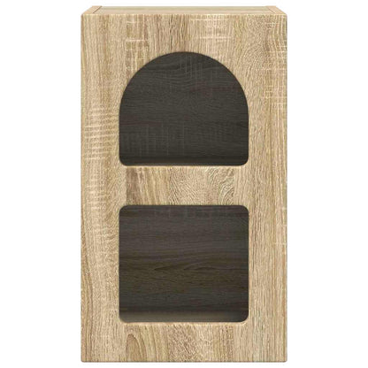 Nachtkastje 2 pcs Sonoma Eiken 29,5 x 35 x 50 cm Bewerkt hout