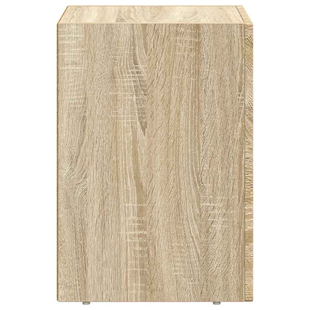 Nachtkastje 2 pcs Sonoma Eiken 29,5 x 35 x 50 cm Bewerkt hout