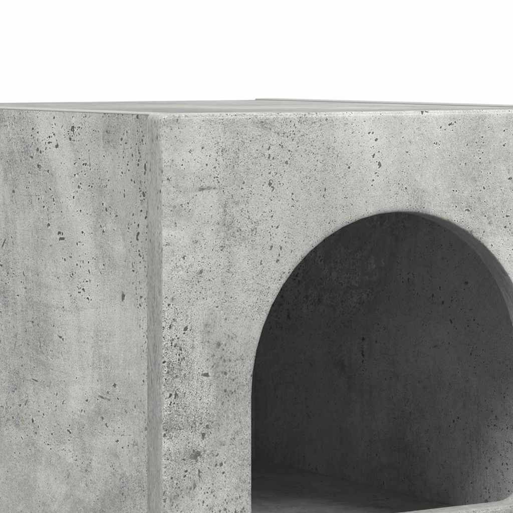 Nachtkastje 2 pcs Beton Grijs 29,5 x 35 x 50 cm Bewerkt hout
