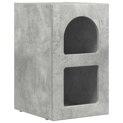 Nachtkastje 2 pcs Beton Grijs 29,5 x 35 x 50 cm Bewerkt hout