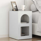 Nightstand 2 pcs High gloss white 29.5 x 33.5 x 50 cm