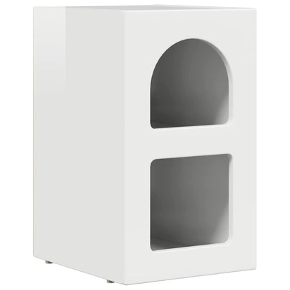 Nachtkastje 2 pcs Hoogglans wit 29,5 x 35 x 50 cm Bewerkt hout