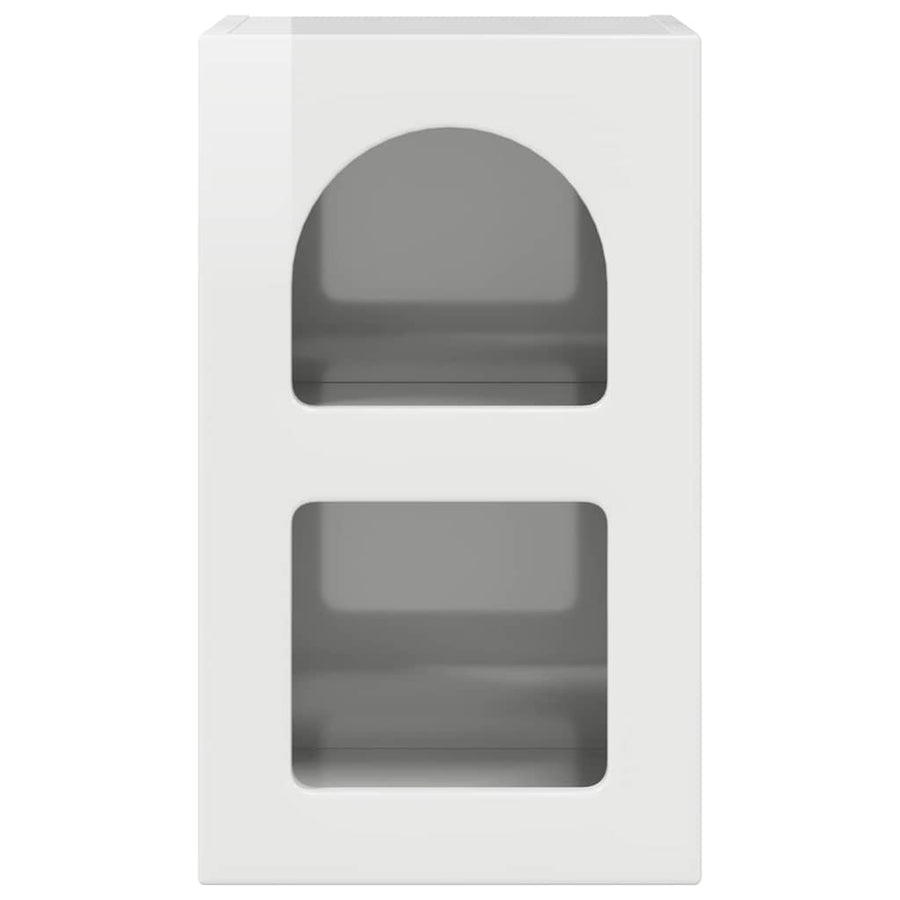 Nachtkastje 2 pcs Hoogglans wit 29,5 x 35 x 50 cm Bewerkt hout