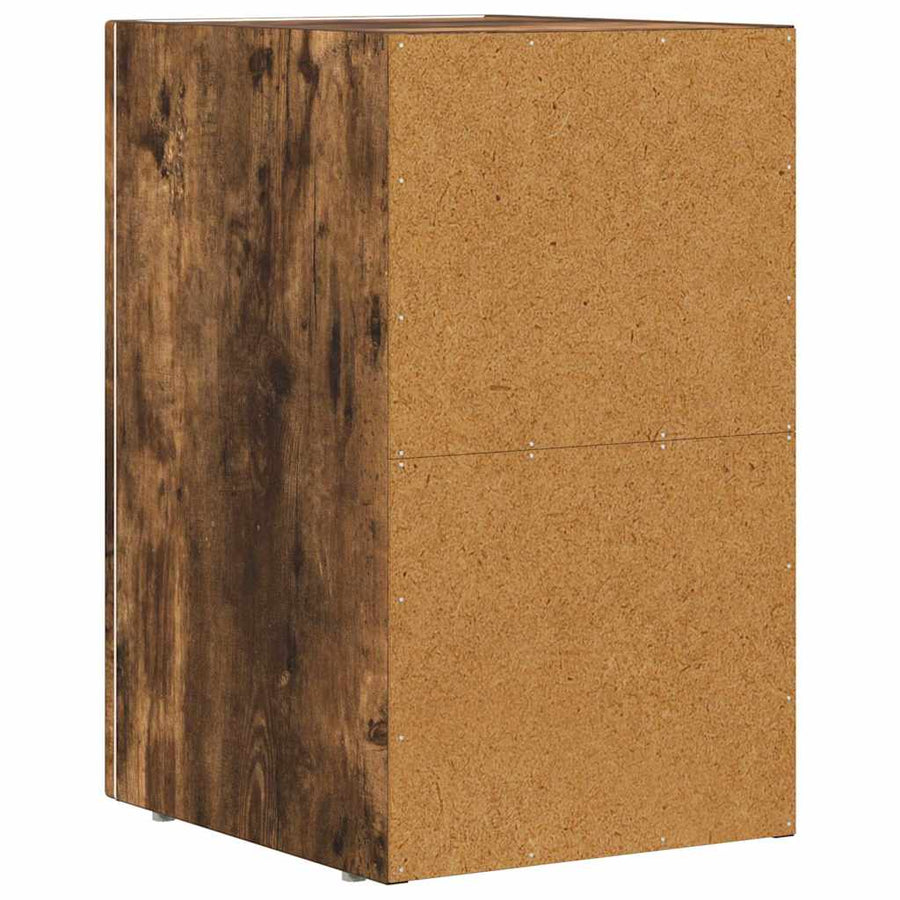 Nachtkastje Gerookt eiken 29,5 x 35 x 50 cm Bewerkt hout