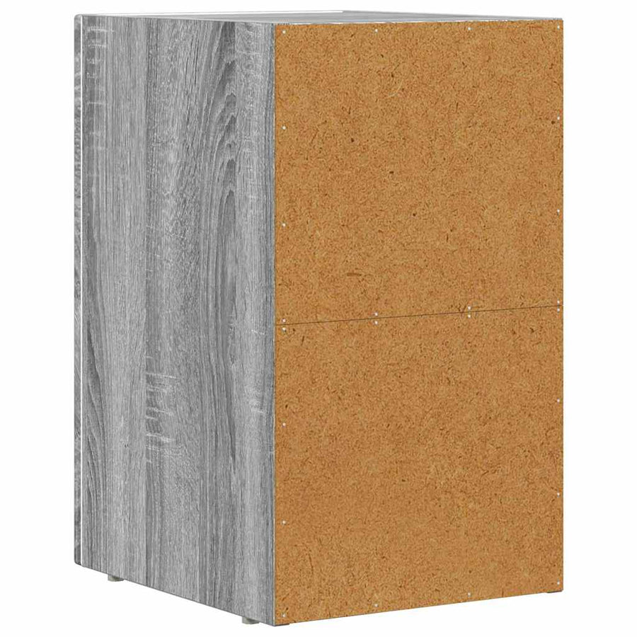 Nachtkastje Grijs Sonoma 29,5 x 35 x 50 cm Bewerkt hout