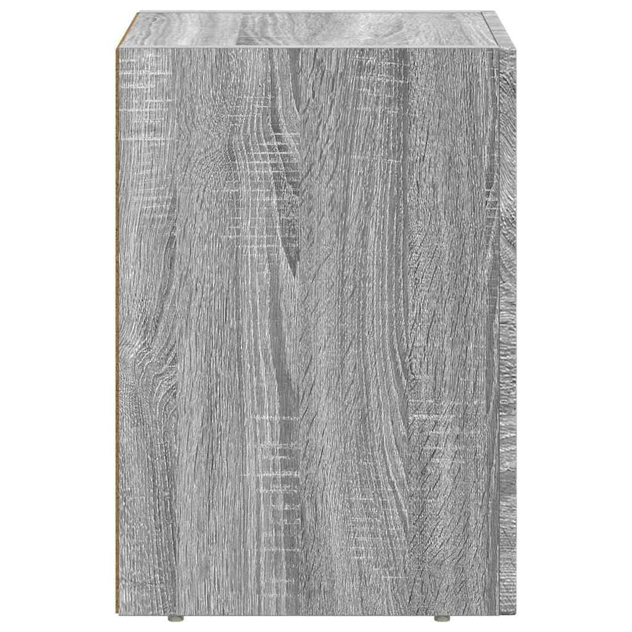 Nachtkastje Grijs Sonoma 29,5 x 35 x 50 cm Bewerkt hout