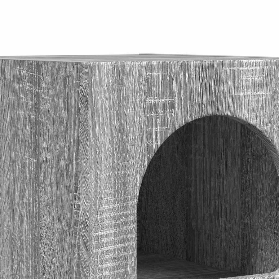 Nachtkastje 2 pcs Grijs Sonoma 29,5 x 35 x 50 cm Bewerkt hout