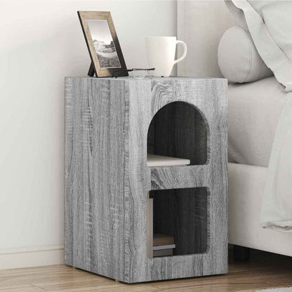 Nachtkastje 2 pcs Grijs Sonoma 29,5 x 35 x 50 cm Bewerkt hout