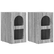 Nachtkastje 2 pcs Grijs Sonoma 29,5 x 35 x 50 cm Bewerkt hout