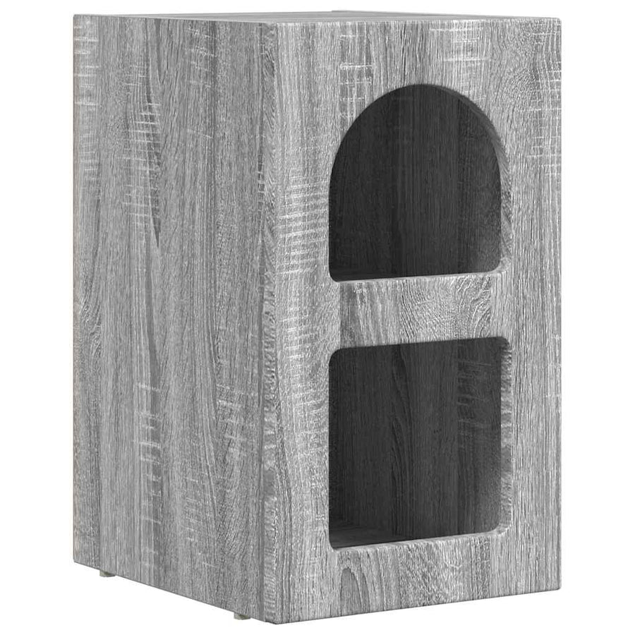 Nachtkastje 2 pcs Grijs Sonoma 29,5 x 35 x 50 cm Bewerkt hout