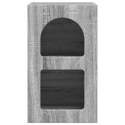Nachtkastje 2 pcs Grijs Sonoma 29,5 x 35 x 50 cm Bewerkt hout